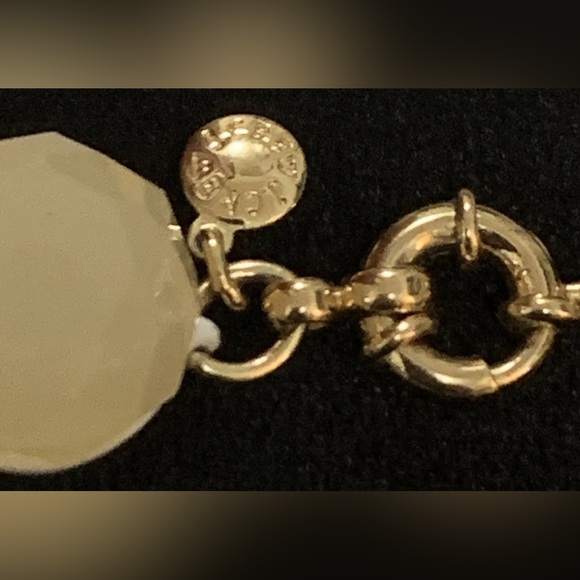 J. CREW Misty Faux Stone Statement Bib Gold Tone Necklace 20" - Picture 5 of 13